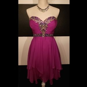 💜💖CINDERELLA💖💜 Sweetheart beaded prom dress